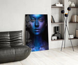 Woman Portrait Glass Wall Art