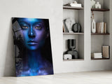 Woman Portrait Glass Wall Art