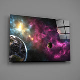 Space Glass Wall Art