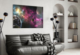 Space Glass Wall Art