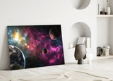 Space Glass Wall Art