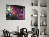 Space Glass Wall Art