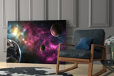 Space Glass Wall Art