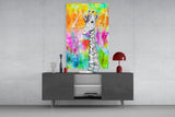 Giraffe Glass Wall Art