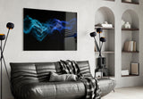 Rhythmic Fog Glass Wall Art