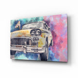 Taxi d'illustration Impression sur verre