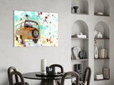 Illustration Vosvos Glass Wall Art