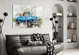 Classic Chevrolet Glass Wall Art