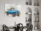 Classic Chevrolet Glass Wall Art