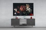 Floral Pattern Glass Wall Art