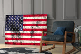 Flag of the United States Glass Wall Art