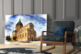 Historical Building Glass Wall Art