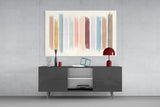 Colored Lines Glass Wall Art