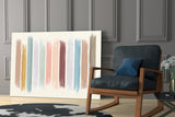 Colored Lines Glass Wall Art