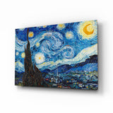 Arte della parete di vetro Van Gogh Stary di notte