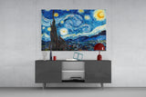 Van Gogh Starry Night Glass Wall Art