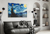 Van Gogh Starry Night Glass Wall Art