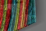 Colored Spiral Glass Wall Art