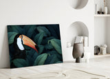 Toucan Parrot Glass Wall Art