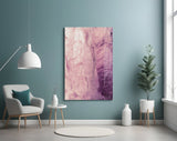 Pink Abstract Pattern Glass Wall Art