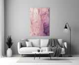 Pink Abstract Pattern Glass Wall Art