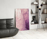 Pink Abstract Pattern Glass Wall Art