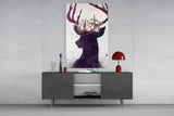 Deer Glass Wall Art