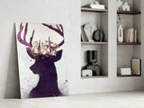 Deer Glass Wall Art