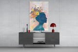 Woman Portrait Glass Wall Art