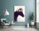 Horse Glass Wall Art