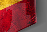 Flag of Spain Glass Wall Art