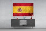 Flag of Spain Glass Wall Art