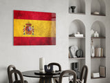 Flag of Spain Glass Wall Art