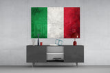 Flag of Italy Glass Wall Art