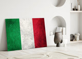 Flag of Italy Glass Wall Art