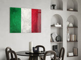 Flag of Italy Glass Wall Art