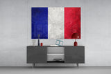 Flag of France Glass Wall Art