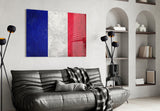 Flag of France Glass Wall Art