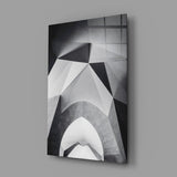 Architectural Geometric Shapes Glass Wall Art