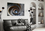 Spiral Glass Wall Art