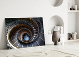 Spiral Glass Wall Art