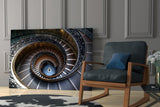 Spiral Glass Wall Art