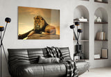 Lion Glass Wall Art