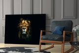 Lion Glass Wall Art