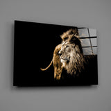 Lion Glass Wall Art