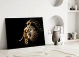 Lion Glass Wall Art