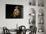 Lion Glass Wall Art