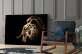 Lion Glass Wall Art