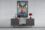 Deer Head Glass Wall Art