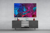 Abstract Colors Glass Wall Art